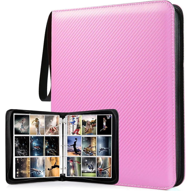 900 Pocket Trading Card Binder with Zipper – Double-Sided Album for TCG & Sports Cards