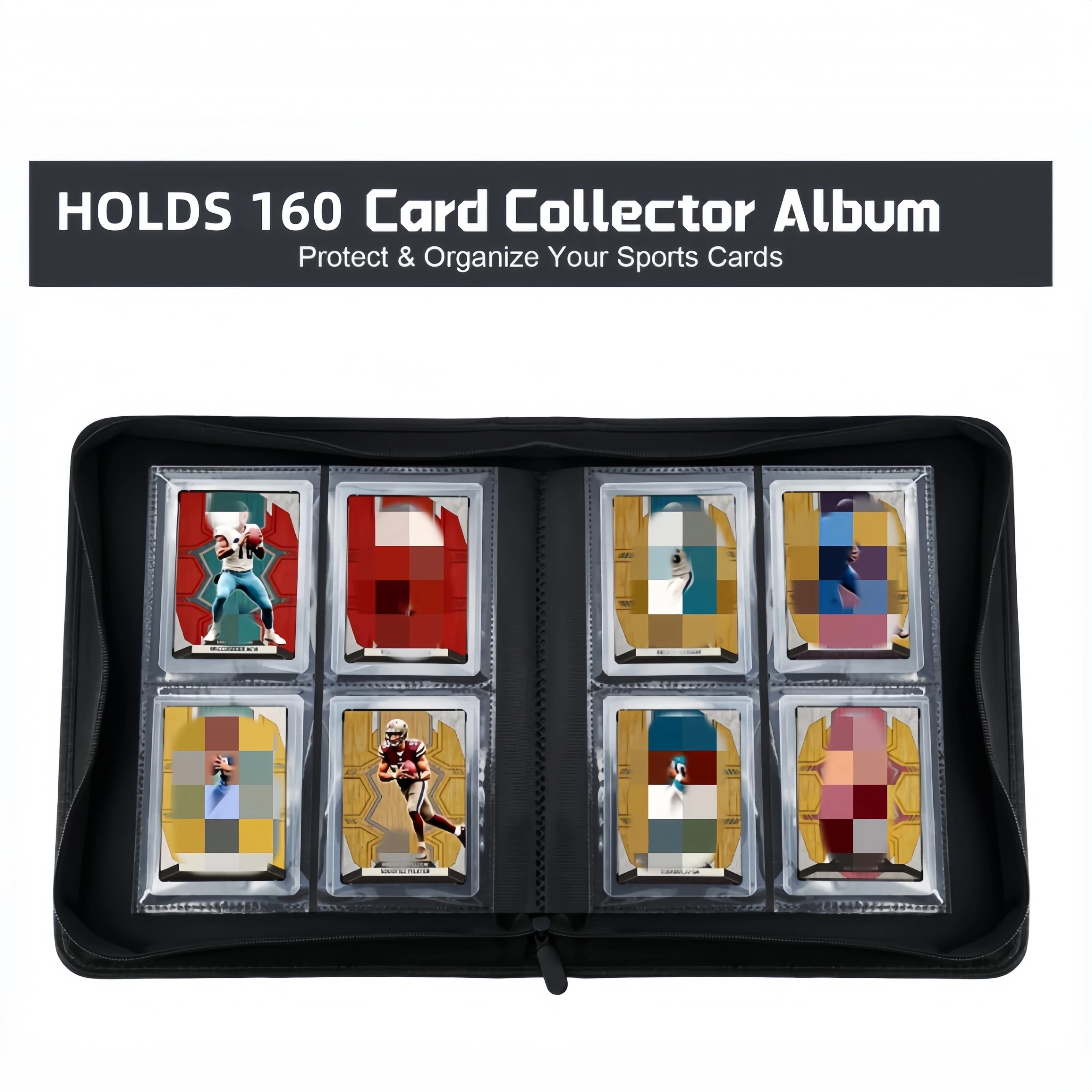 Premium 4-Pocket Toploader Binder – Holds 160 Cards