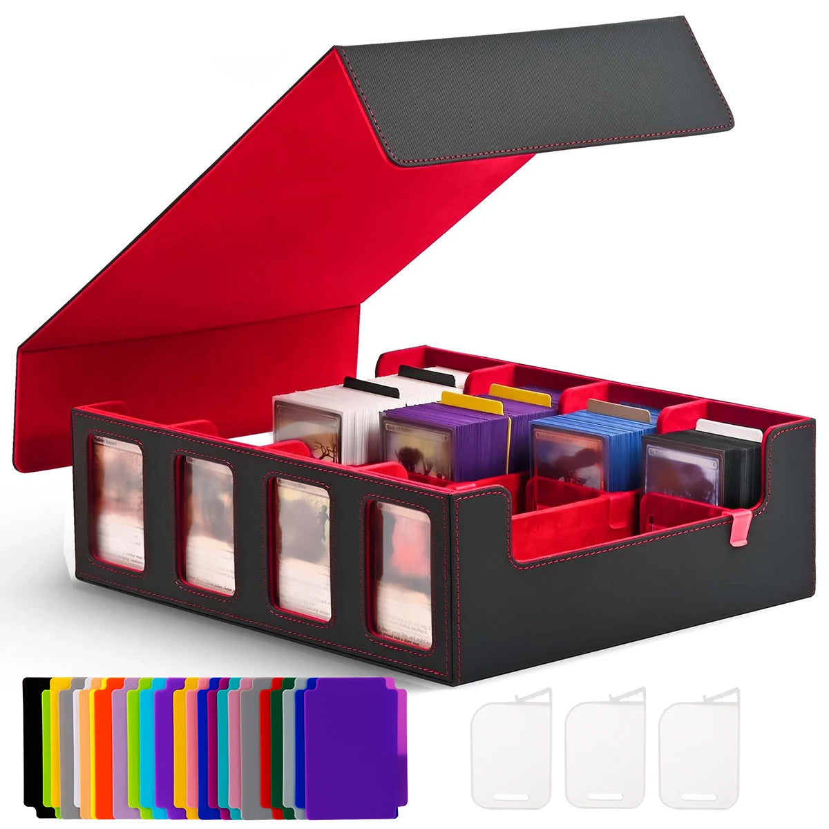 Premium Card Storage Case with Commander Display – Holds 2400+ Cards
