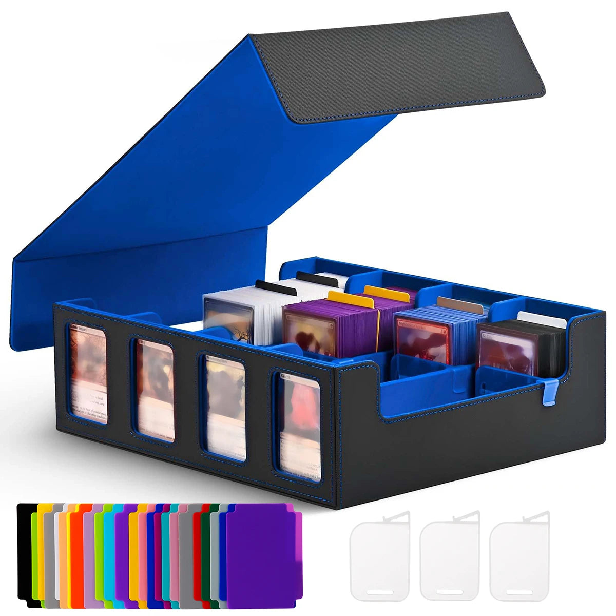 Premium Card Storage Case with Commander Display – Holds 2400+ Cards