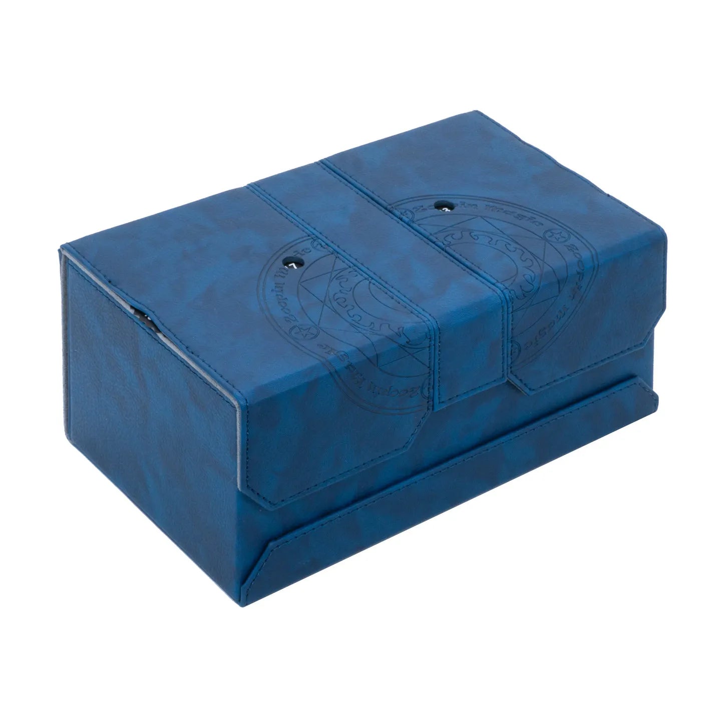 Premium Leather Deck & Dice Storage Box for 200+ Sleeved Trading Cards