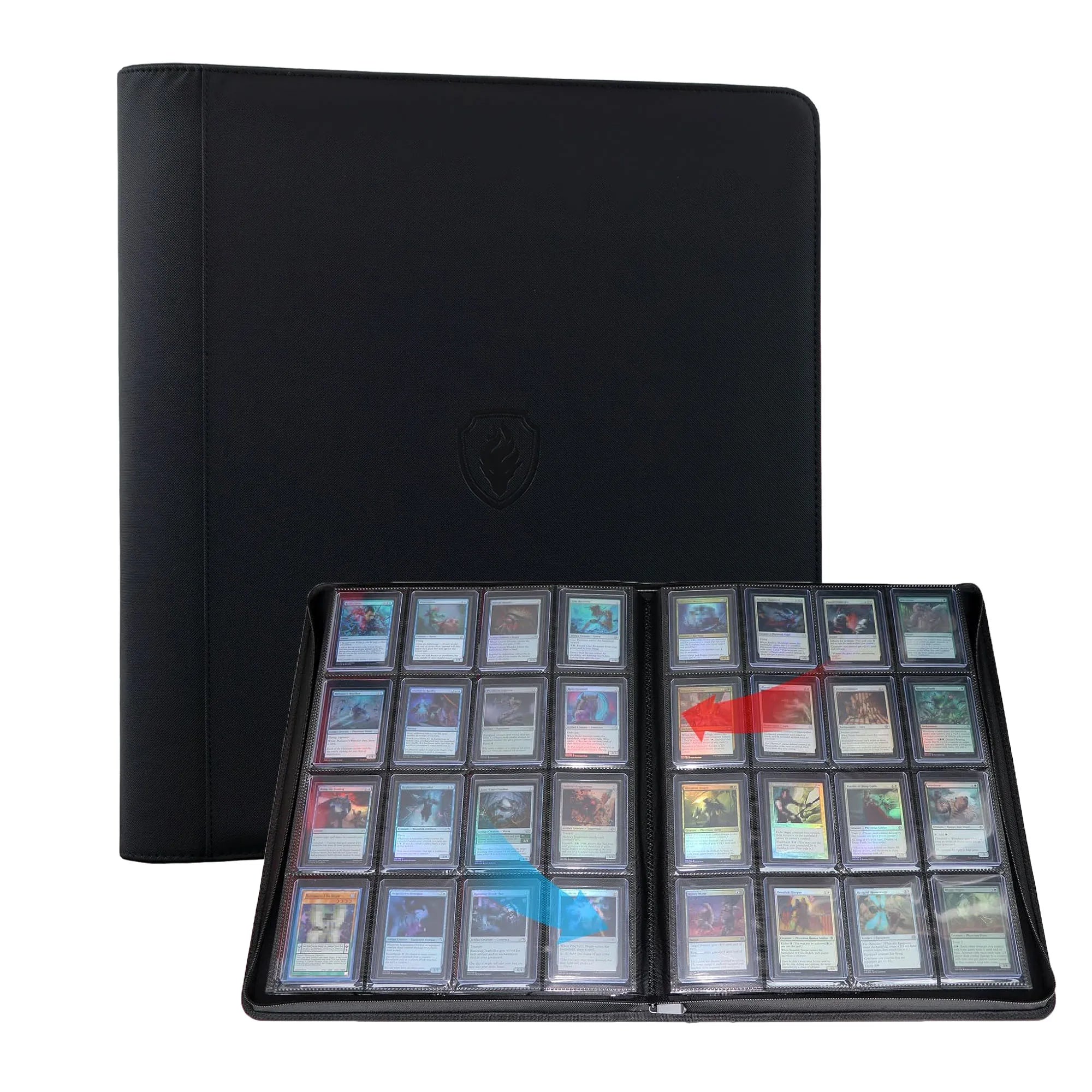 Premium 16-Pocket Toploader Binder – Holds 640 Cards