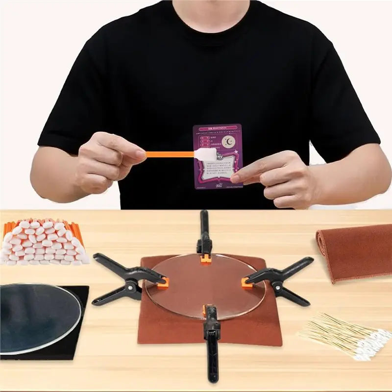 166-Piece Trading Card Cleaning & Flattening Kit – Complete Collector Care Set