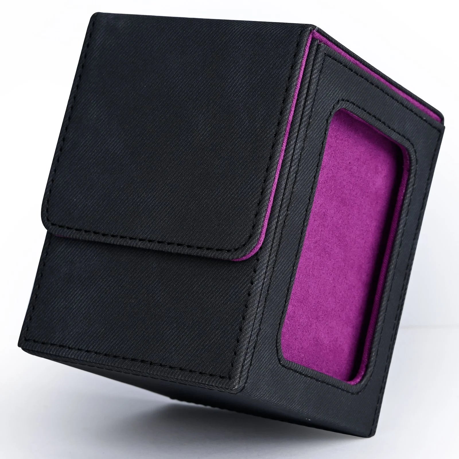 Premium Deck Box with Display Window – Holds 120+ Sleeved Cards