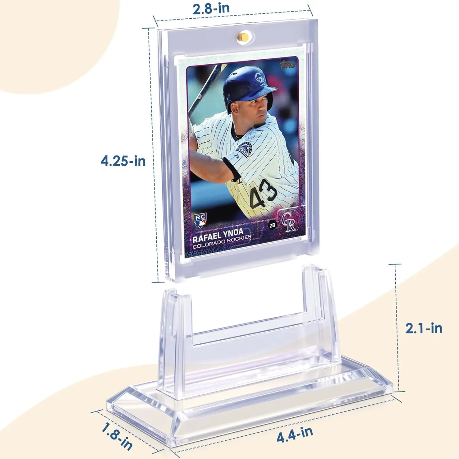 Acrylic Card Display Stand Set – Magnetic Card Holder Display for Trading Cards