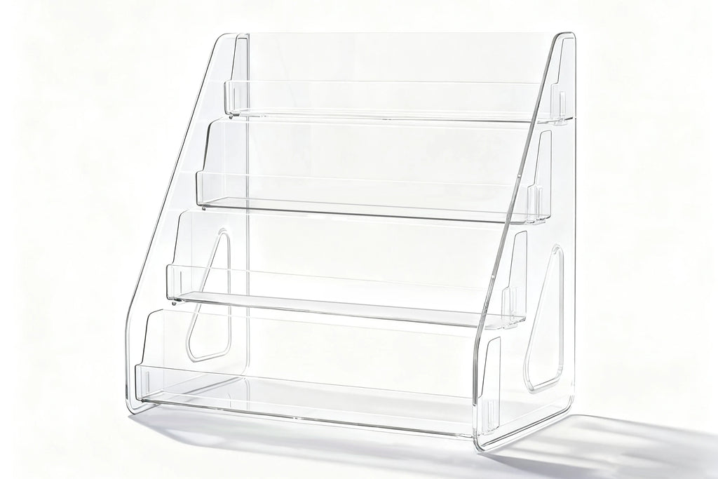 4-Tier Acrylic Display Stand for 16 Graded Trading Cards