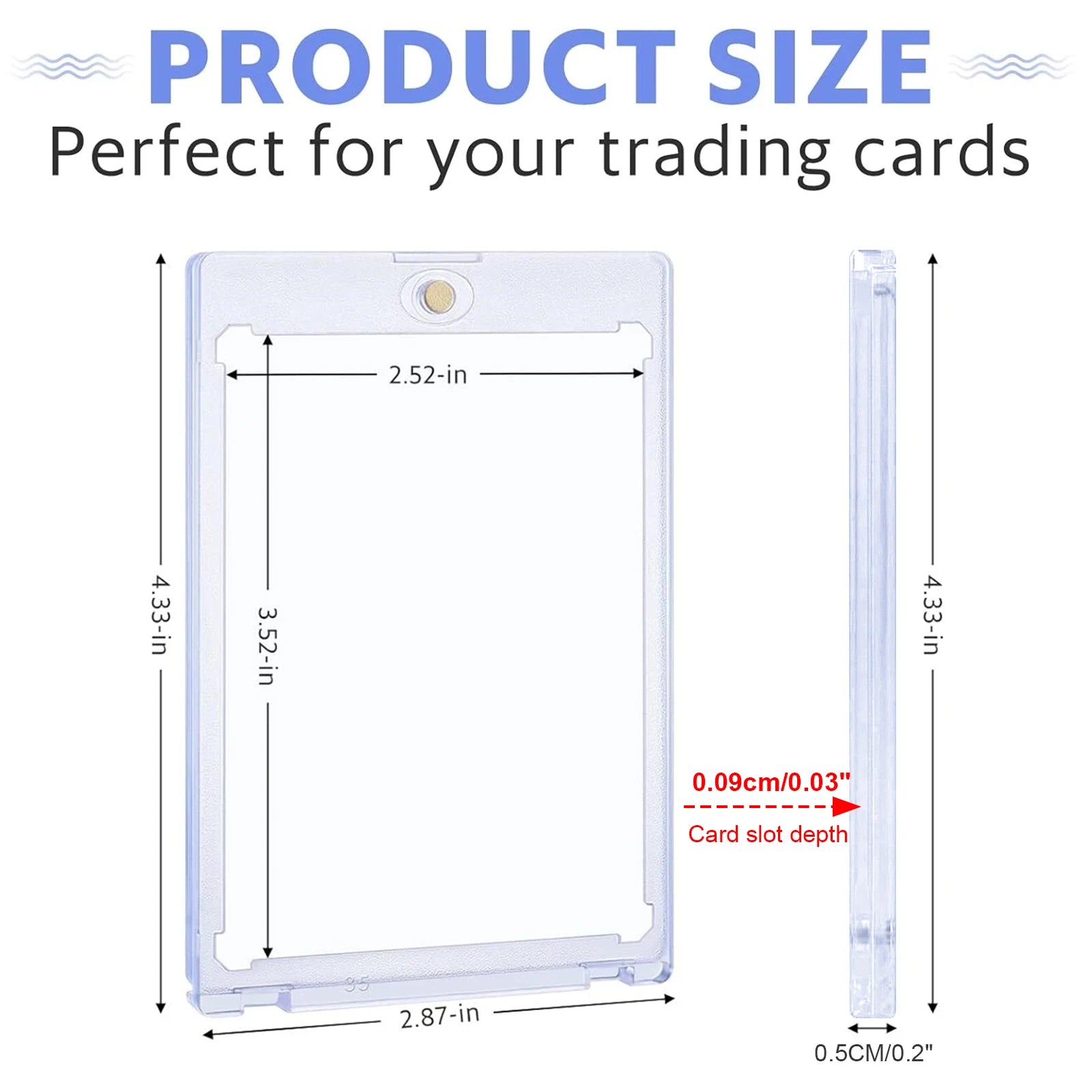 35PT Magnetic Card Holders (30-Pack) – Premium UV-Protected One-Touch Cases for Trading Cards