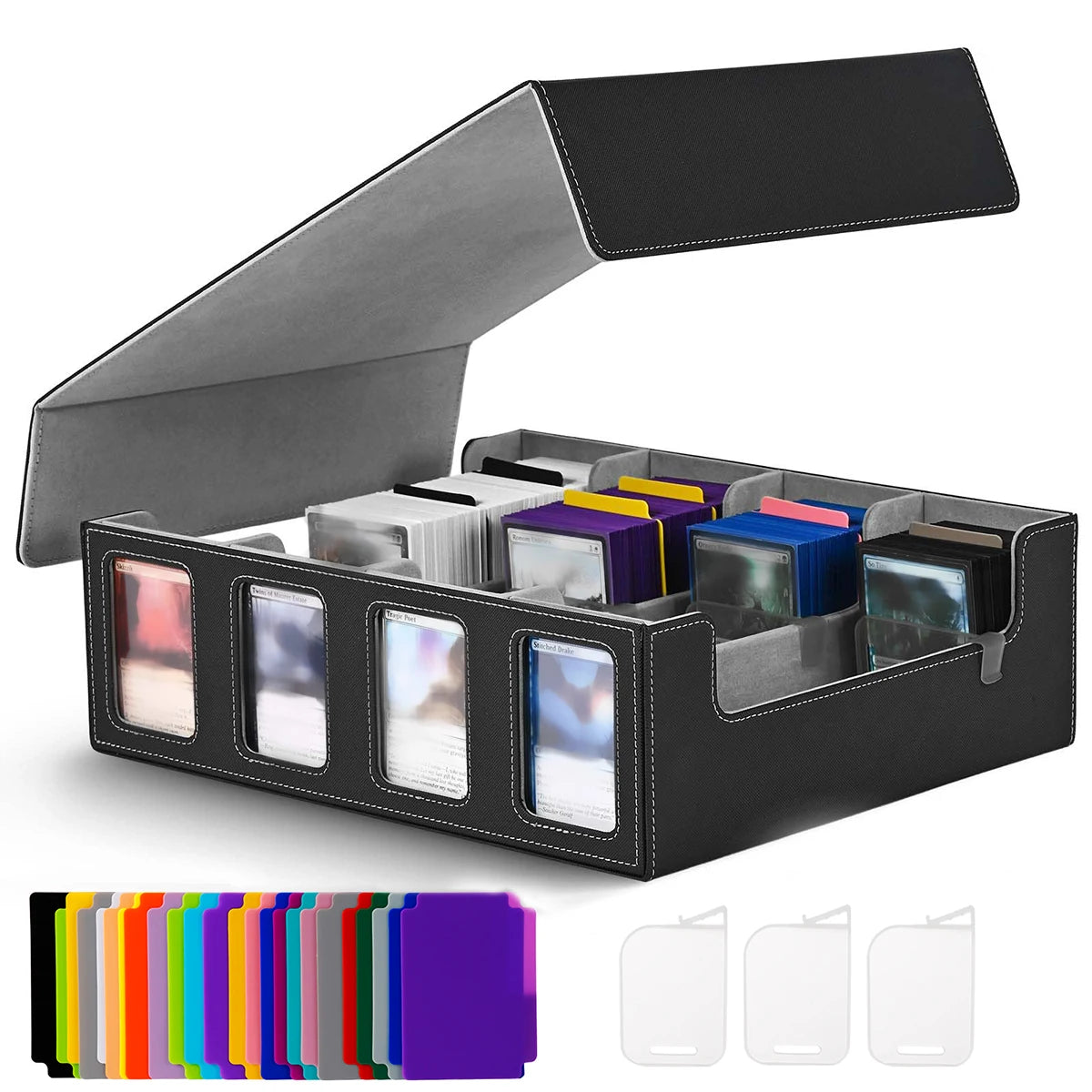 Premium Card Storage Case with Commander Display – Holds 2400+ Cards