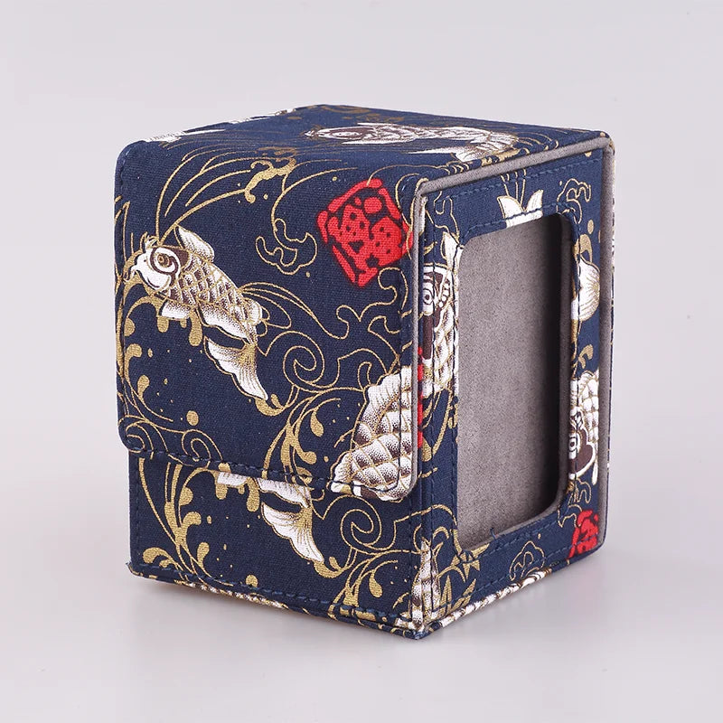Premium Magnetic Deck Box with Display Window for 120+ Sleeved Trading Cards