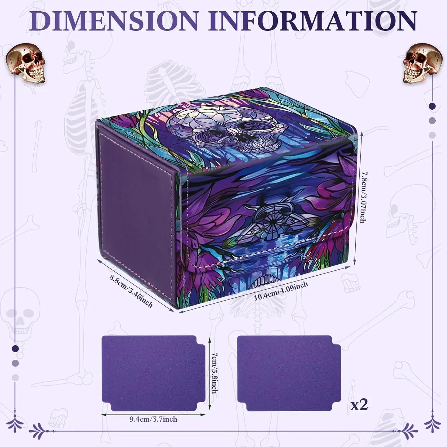 Premium Magnetic Deck Box for 120+ Sleeved Trading Cards