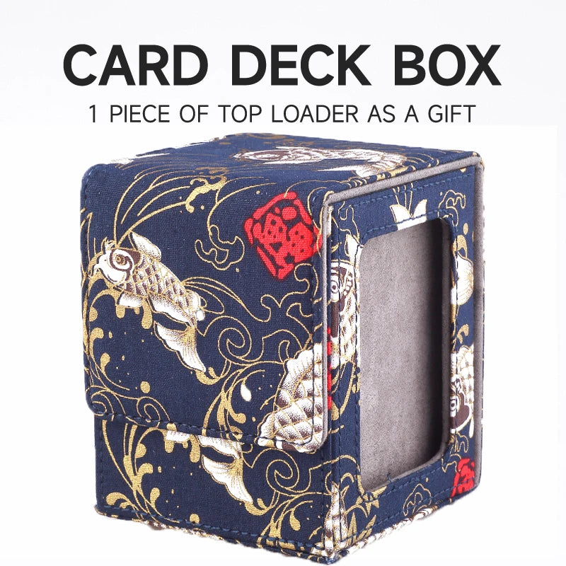 Premium Magnetic Deck Box with Display Window for 120+ Sleeved Trading Cards