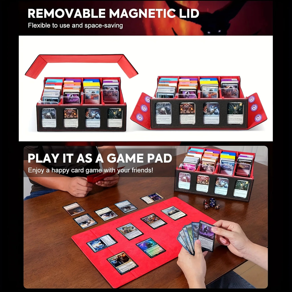 Premium Card Storage Case with Commander Display – Holds 2400+ Cards