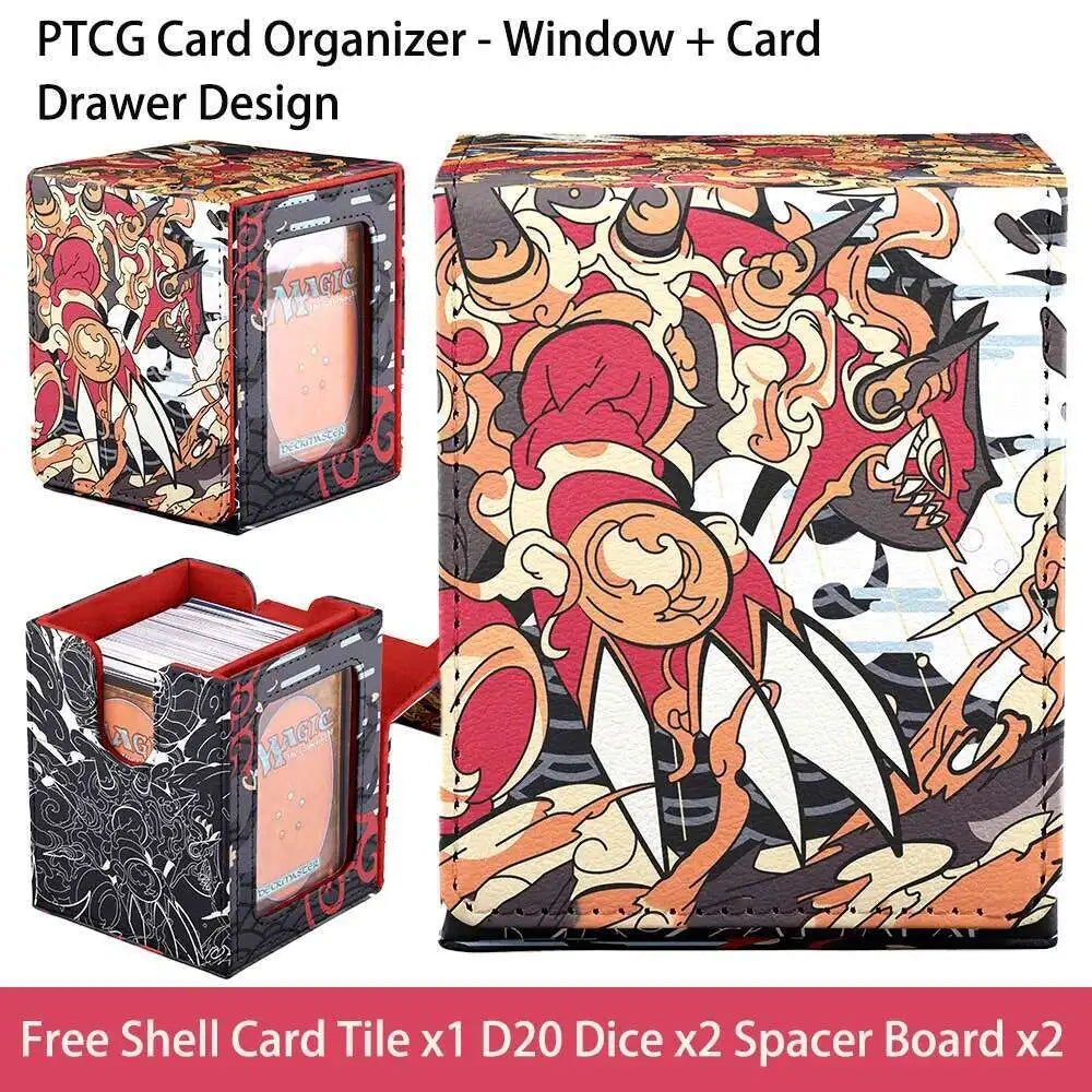 Premium Windowed Deck Box for 100+ Sleeved Trading Cards