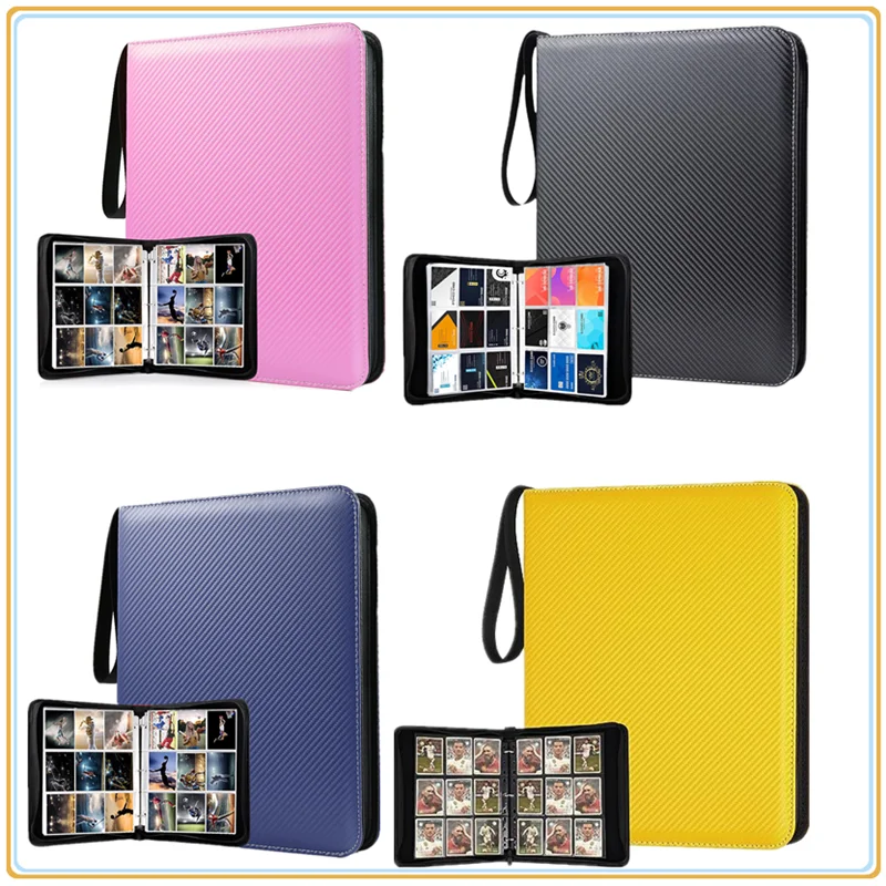 900 Pocket Trading Card Binder with Zipper – Double-Sided Album for TCG & Sports Cards