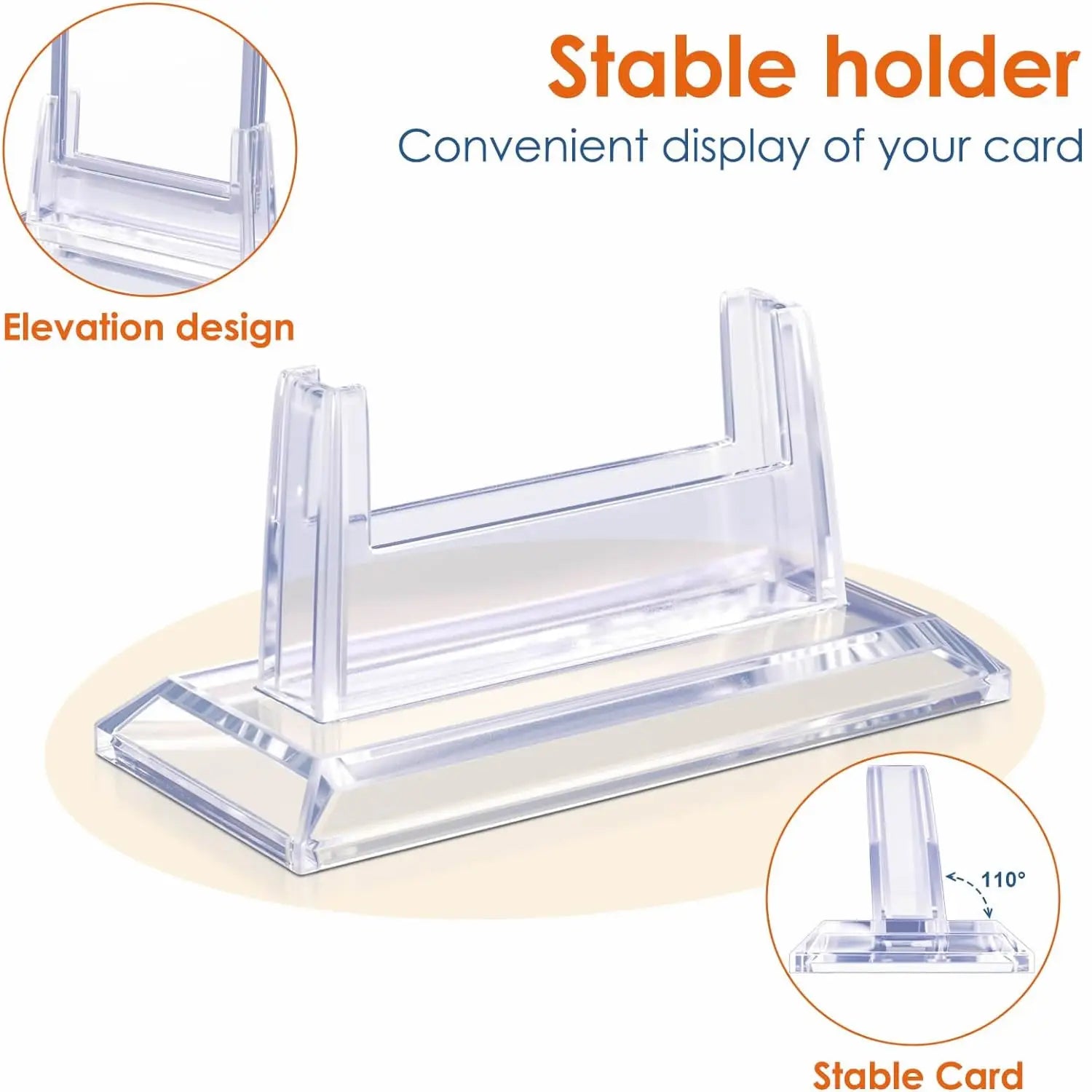 Acrylic Card Display Stand Set – Magnetic Card Holder Display for Trading Cards