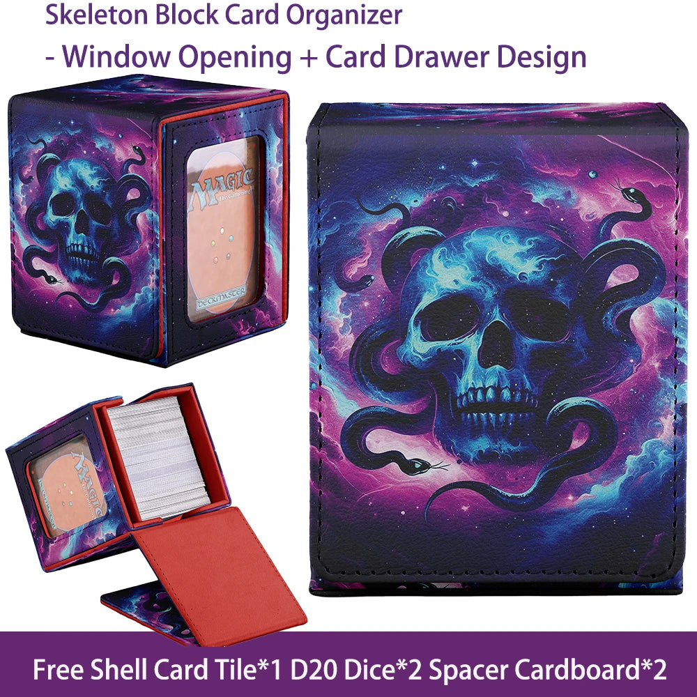 Premium Windowed Deck Box for 100+ Sleeved Trading Cards