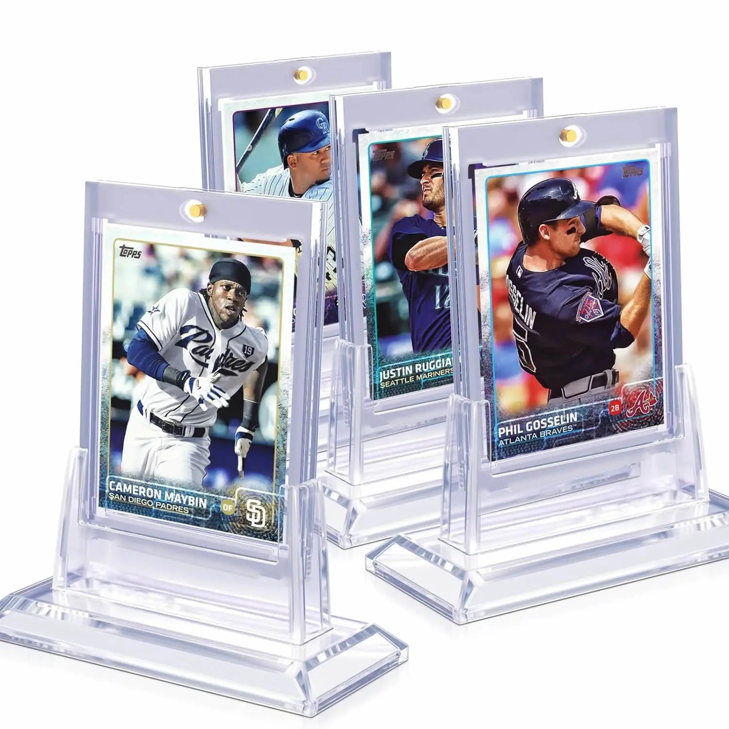Acrylic Card Display Stand Set – Magnetic Card Holder Display for Trading Cards