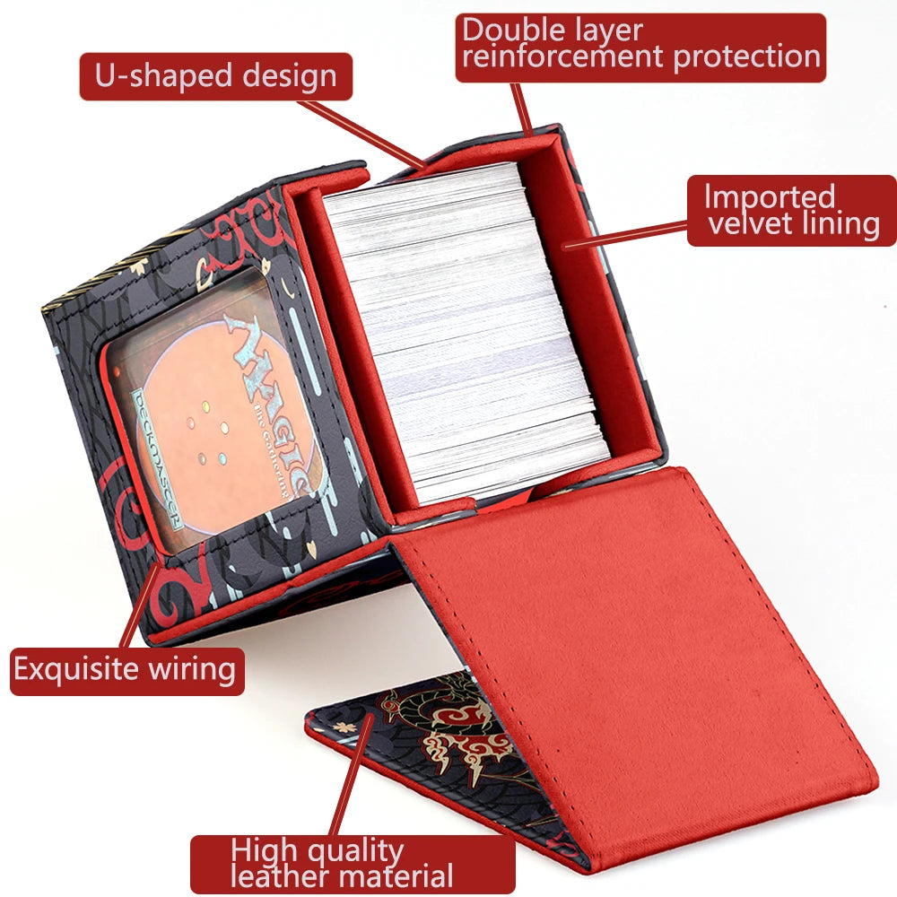 Premium Windowed Deck Box for 100+ Sleeved Trading Cards