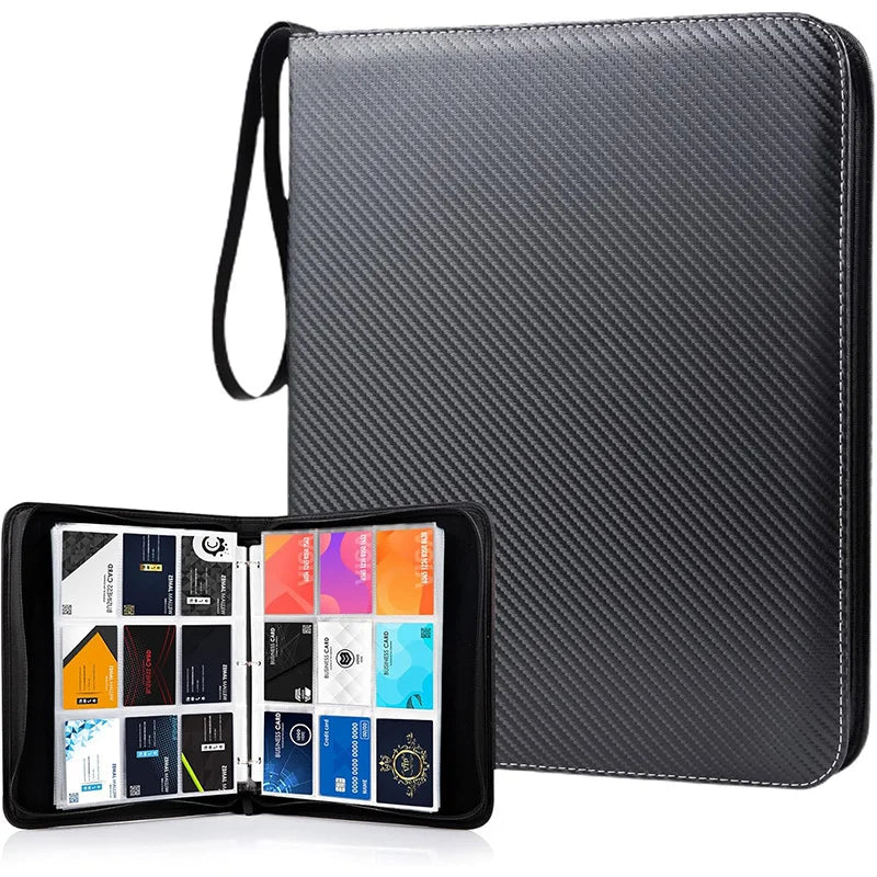900 Pocket Trading Card Binder with Zipper – Double-Sided Album for TCG & Sports Cards