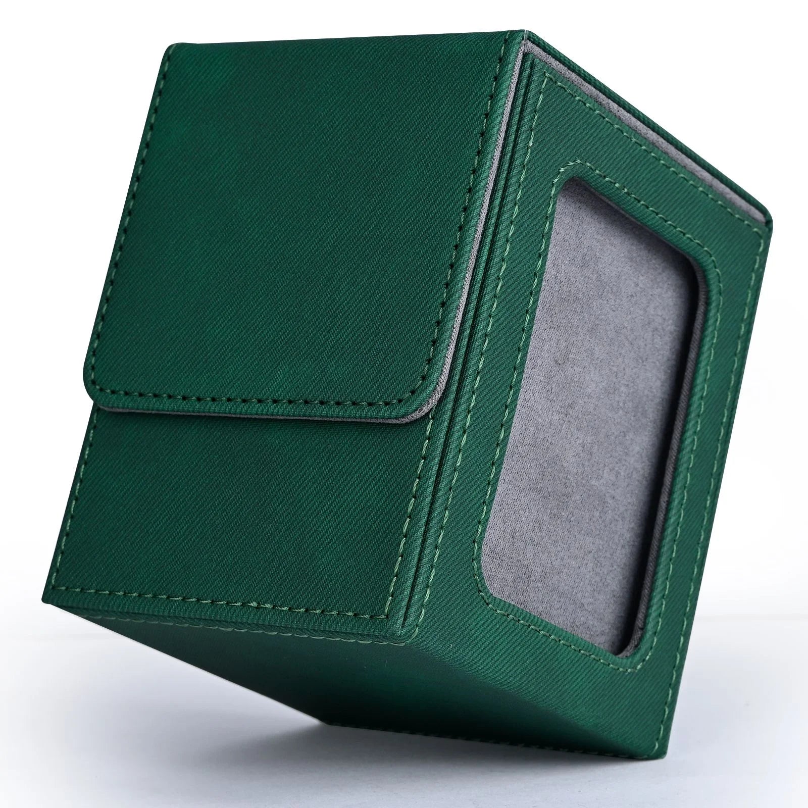 Premium Deck Box with Display Window – Holds 120+ Sleeved Cards