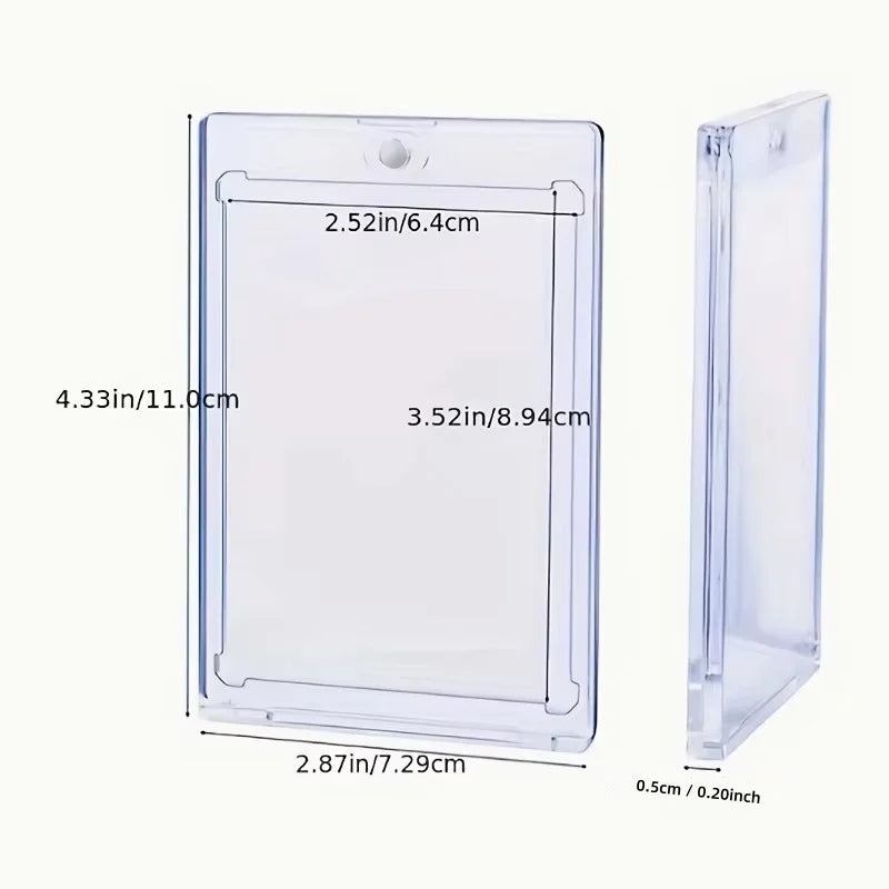 35PT Magnetic Card Holders (10-Pack) – Premium UV-Protected One-Touch Cases
