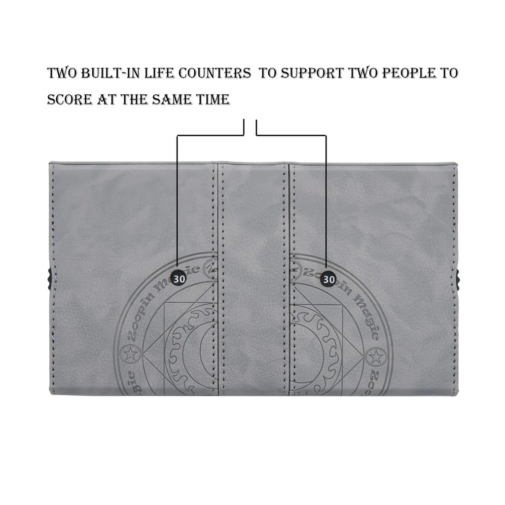 Premium Leather Deck & Dice Storage Box for 200+ Sleeved Trading Cards