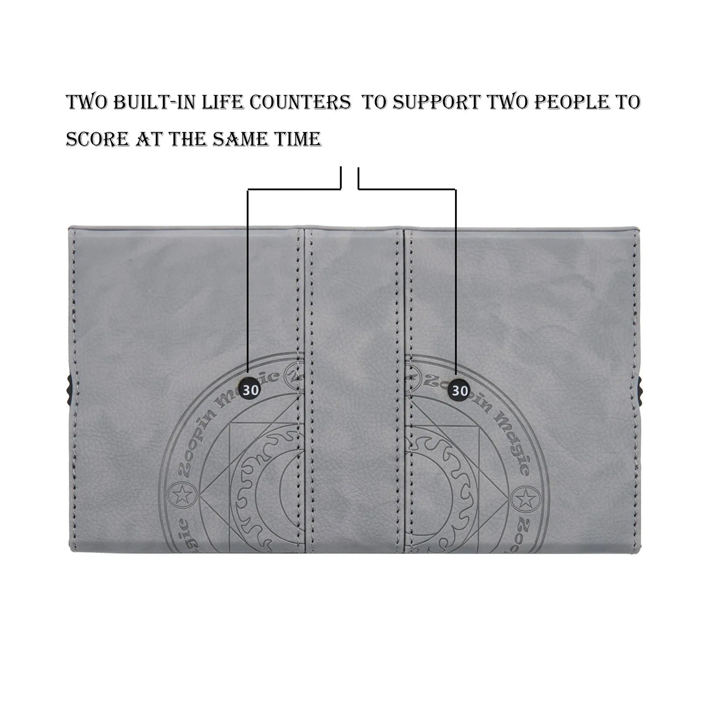 Premium Leather Deck & Dice Storage Box for 200+ Sleeved Trading Cards