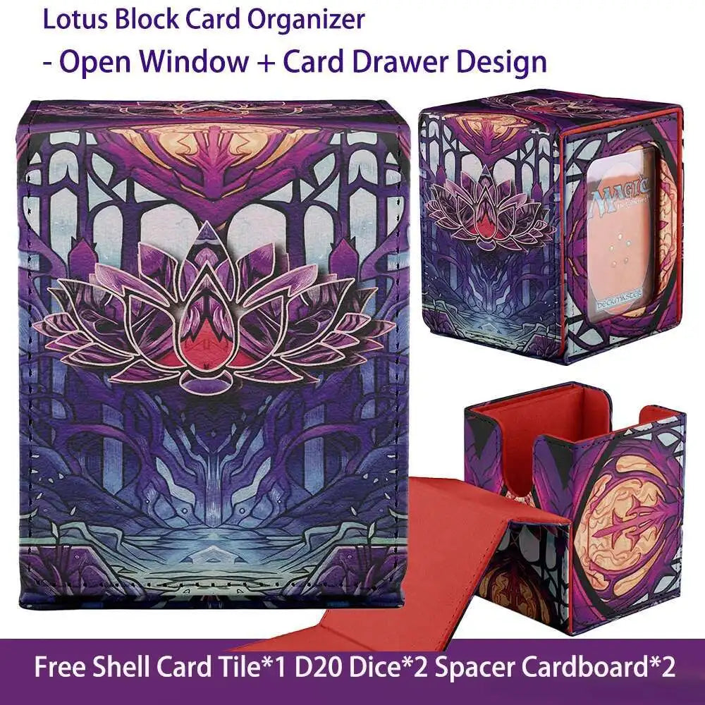 Premium Windowed Deck Box for 100+ Sleeved Trading Cards