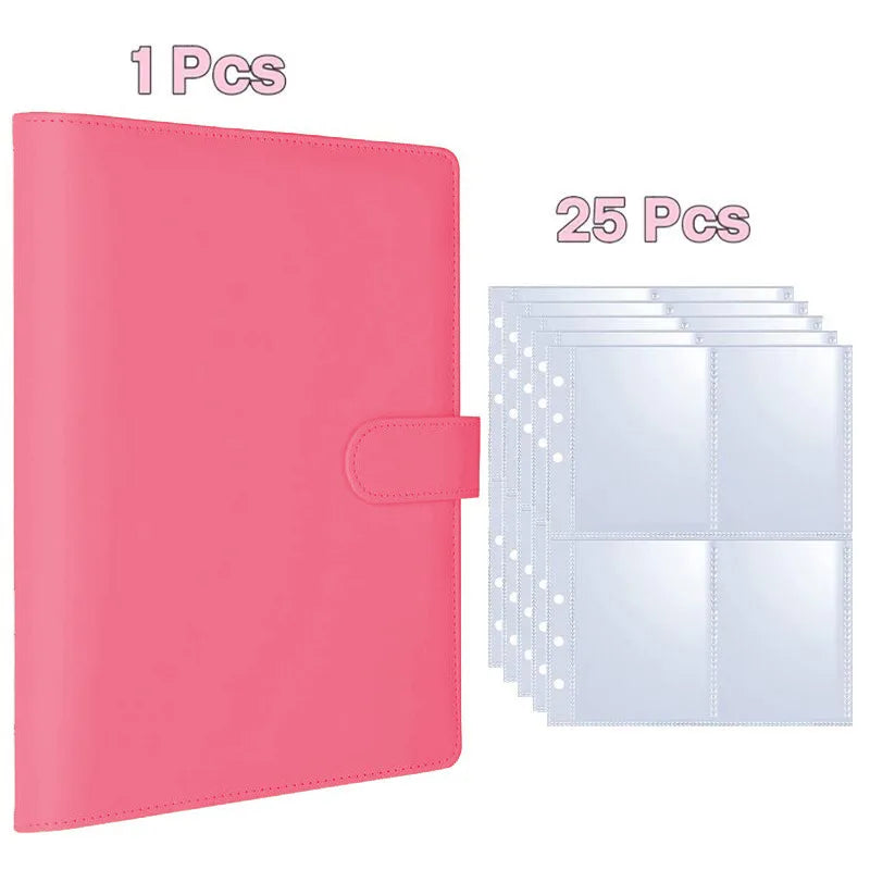 A5 Trading Card Binder – 4 Pocket Ring Album