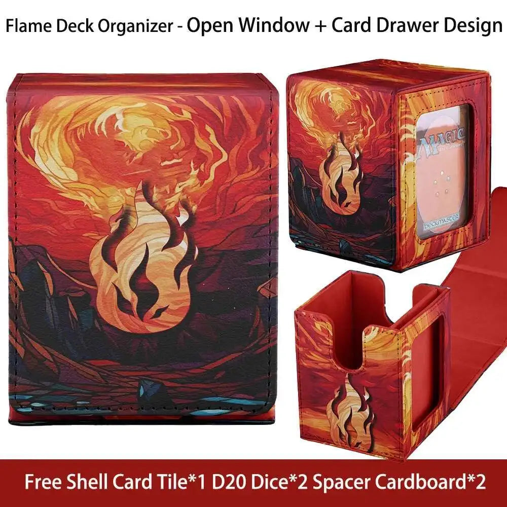 Premium Windowed Deck Box for 100+ Sleeved Trading Cards