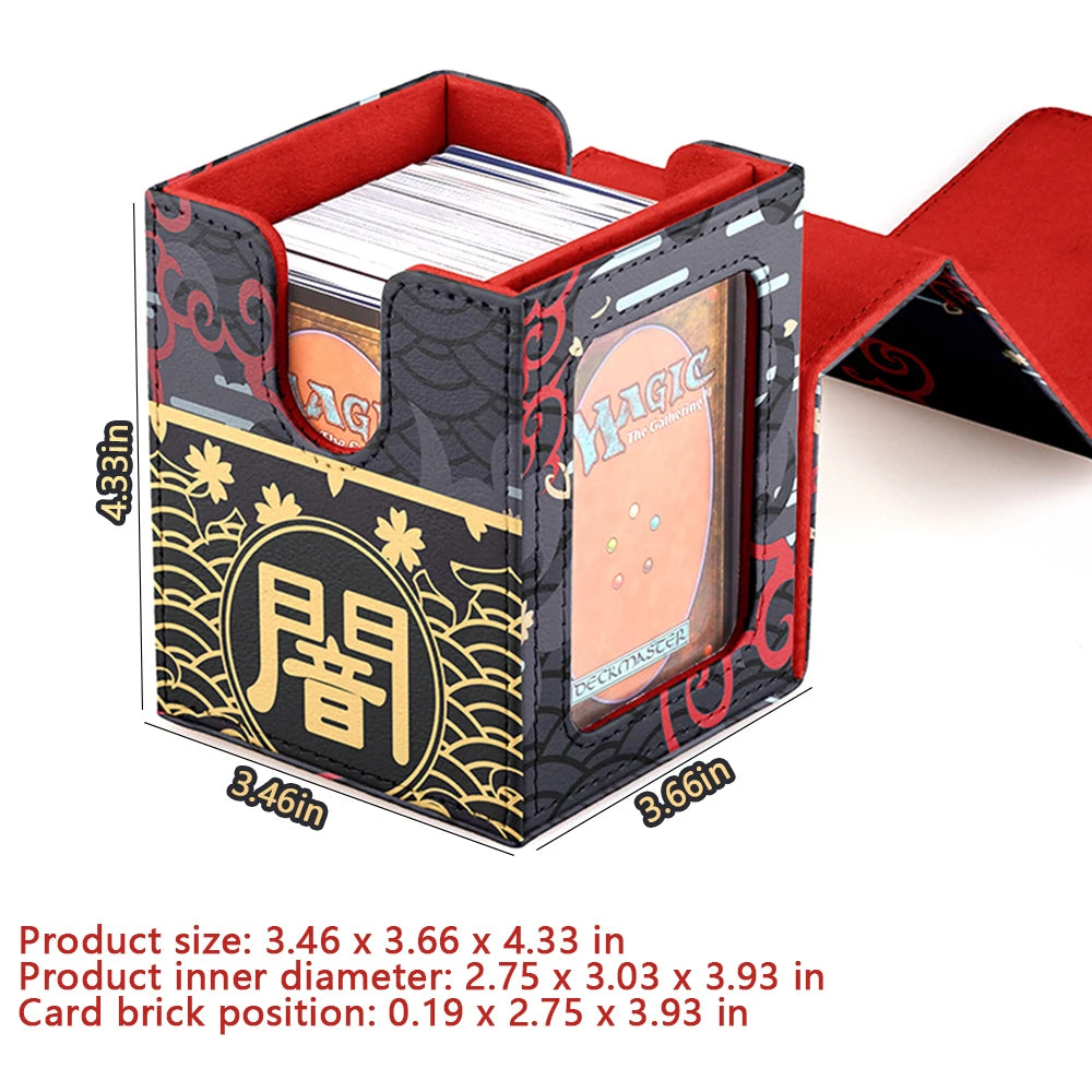 Premium Windowed Deck Box for 100+ Sleeved Trading Cards