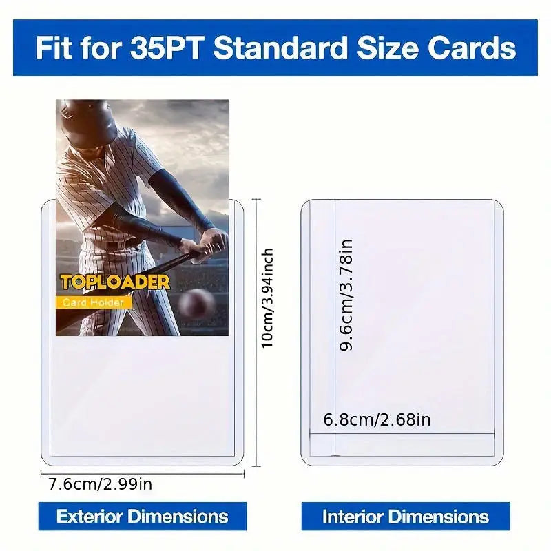 Premium Hard Toploaders for Trading Cards (20 / 60 / 100 Pack)