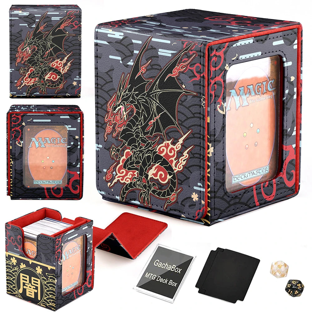 Premium Windowed Deck Box for 100+ Sleeved Trading Cards