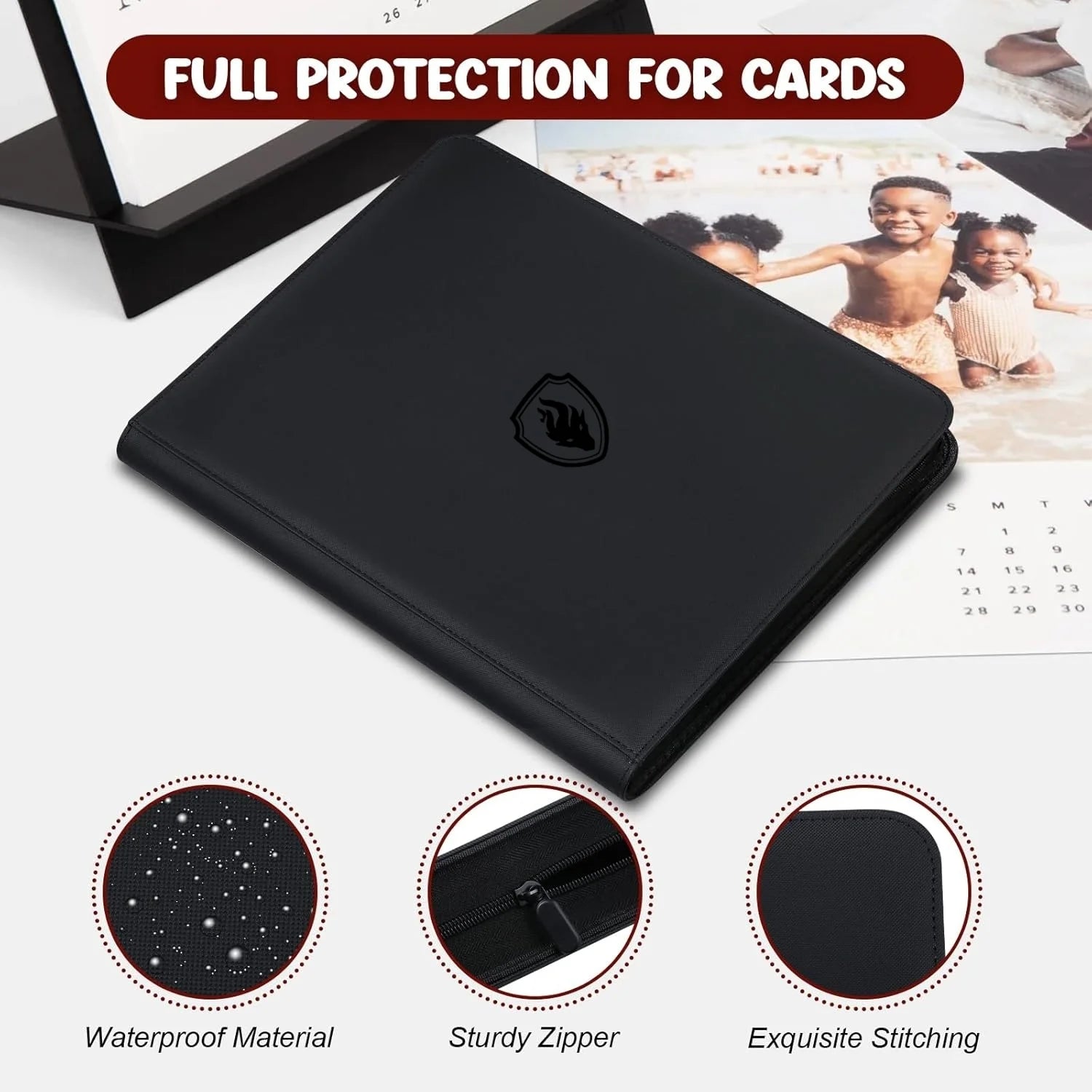 Premium 16-Pocket Toploader Binder – Holds 640 Cards