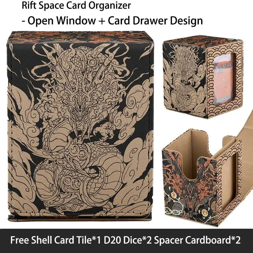 Premium Windowed Deck Box for 100+ Sleeved Trading Cards